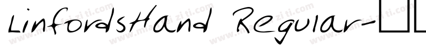 LinfordsHand Regular字体转换